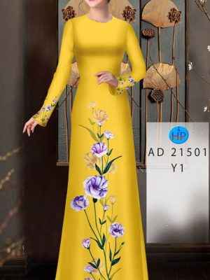 Vải Áo Dài Hoa In 3D AD 21501 28